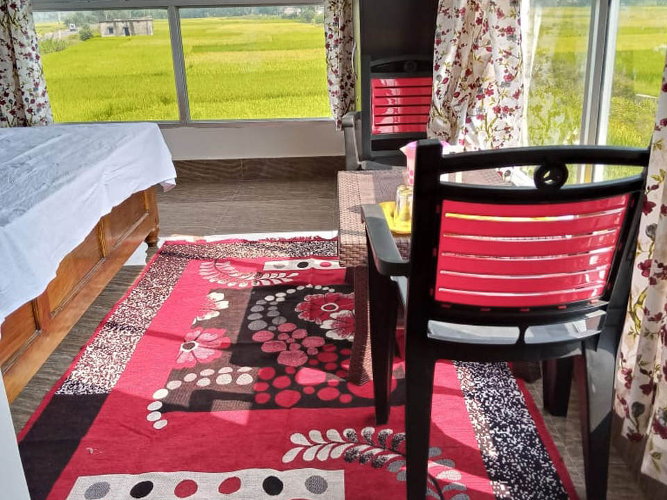 Retreat inside after a hectic day