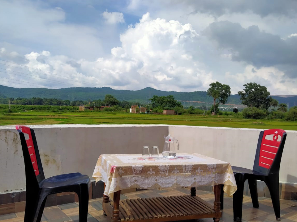 Retreat inside after a hectic day